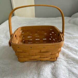 Longaberger Honey Brown Woven Basket VINTAGE